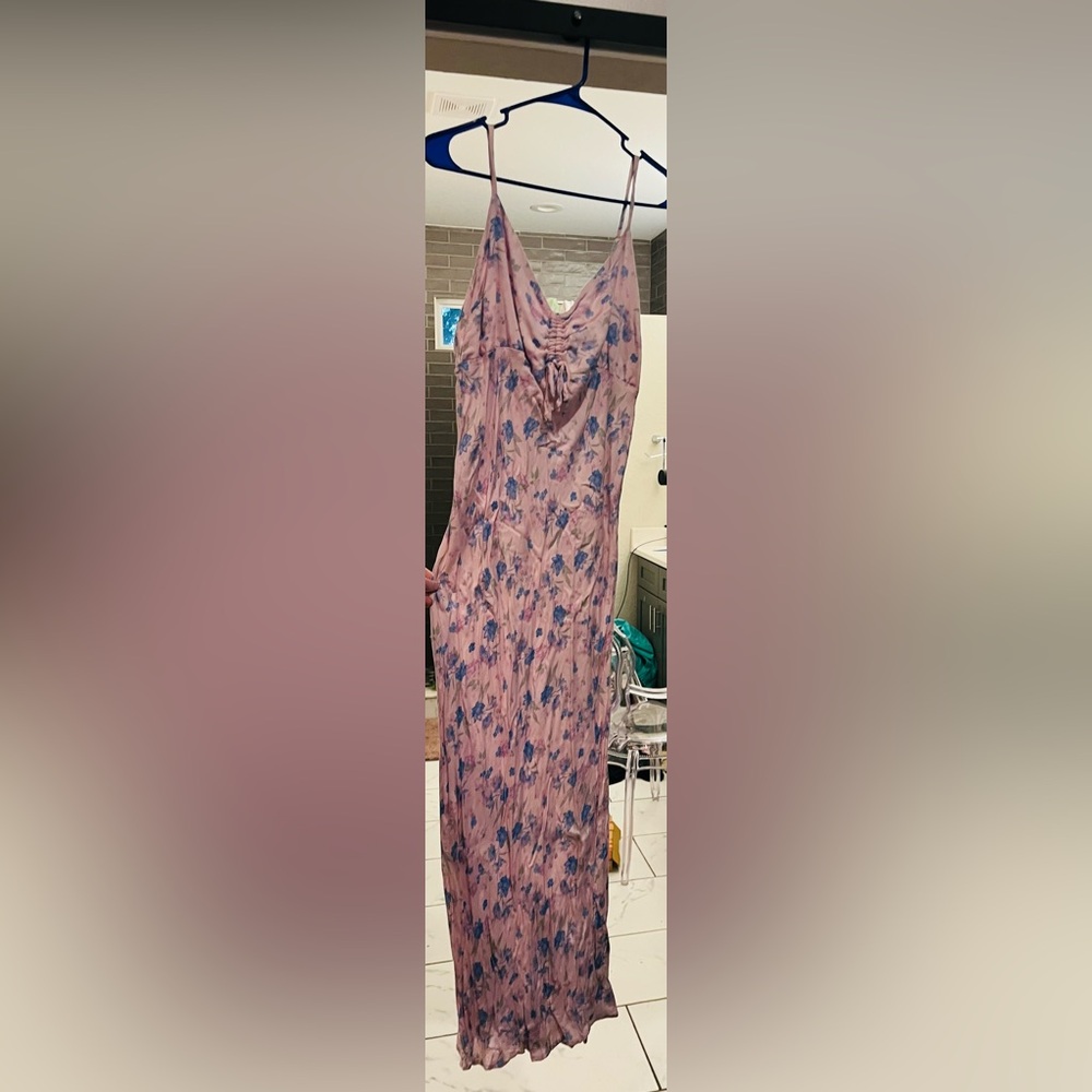 Wild Fable Pink and Blue Floral Dress